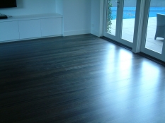 2. Messmate Floorboards Ebonized Oak Stain